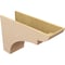 Ekena Millwork 12"W x 36"D x 24"H Classic Yorktown Rough Cedar Woodgrain TimberThane Corbel, Primed Tan CORUR12X36X24YORRCPR - alternate 4
